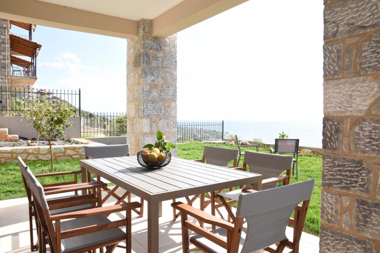 Villa Dafni - Infinite Sea Vistas With Private Pool Kalamata Exteriör bild