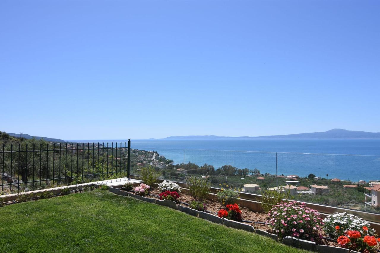 Villa Dafni - Infinite Sea Vistas With Private Pool Kalamata Exteriör bild